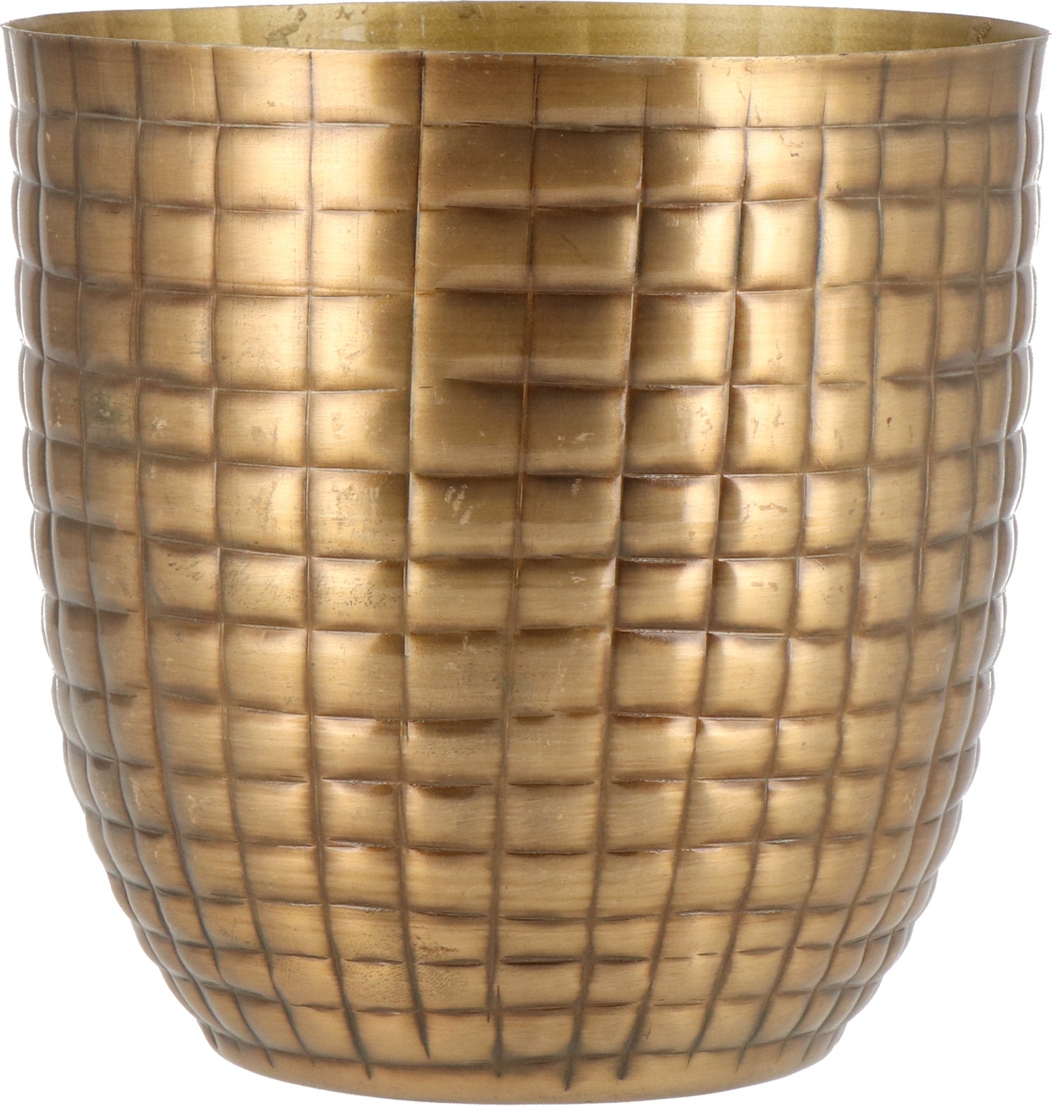 Intratuin bloempot Avani goud D 13 H 13 cm
