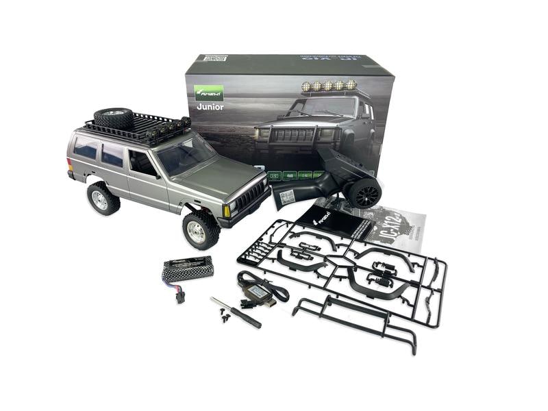Amewi Geländewagen JC-X12 4WD Silber, RTR, 1:12 Scale Geländewagen mit 2-Gang Getriebe