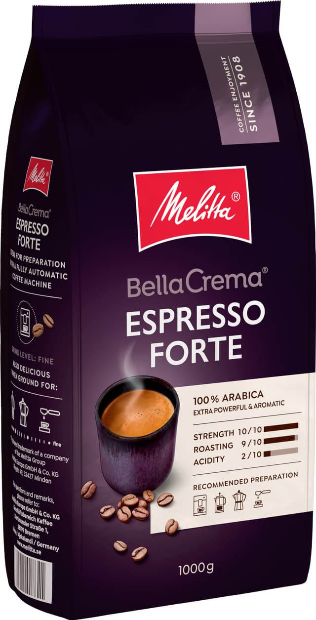 Melitta Bella Crema Espresso Forte kaffebønner 862 (1 kg)