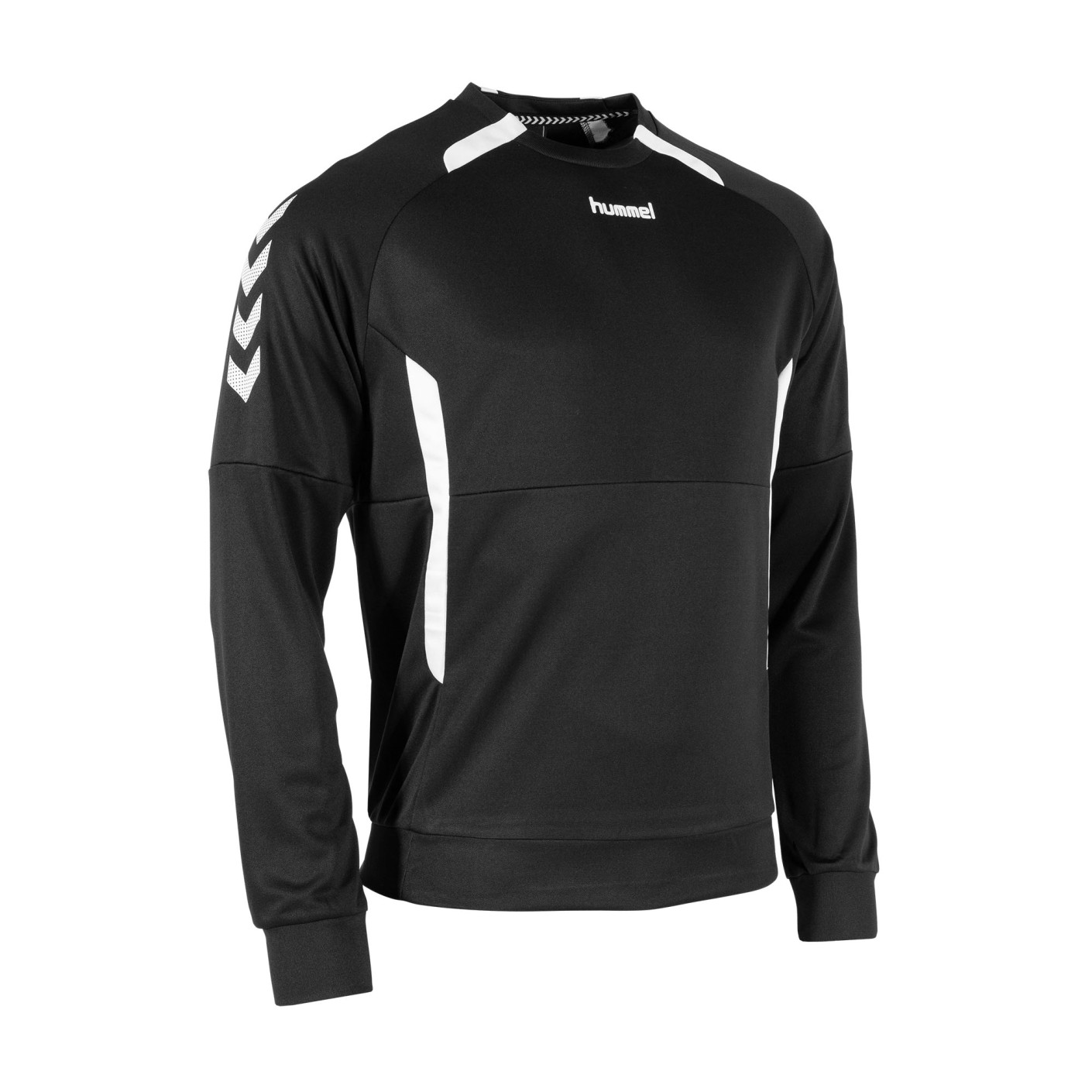 hummel Authentic Crew Trainingspak Kids Zwart Wit