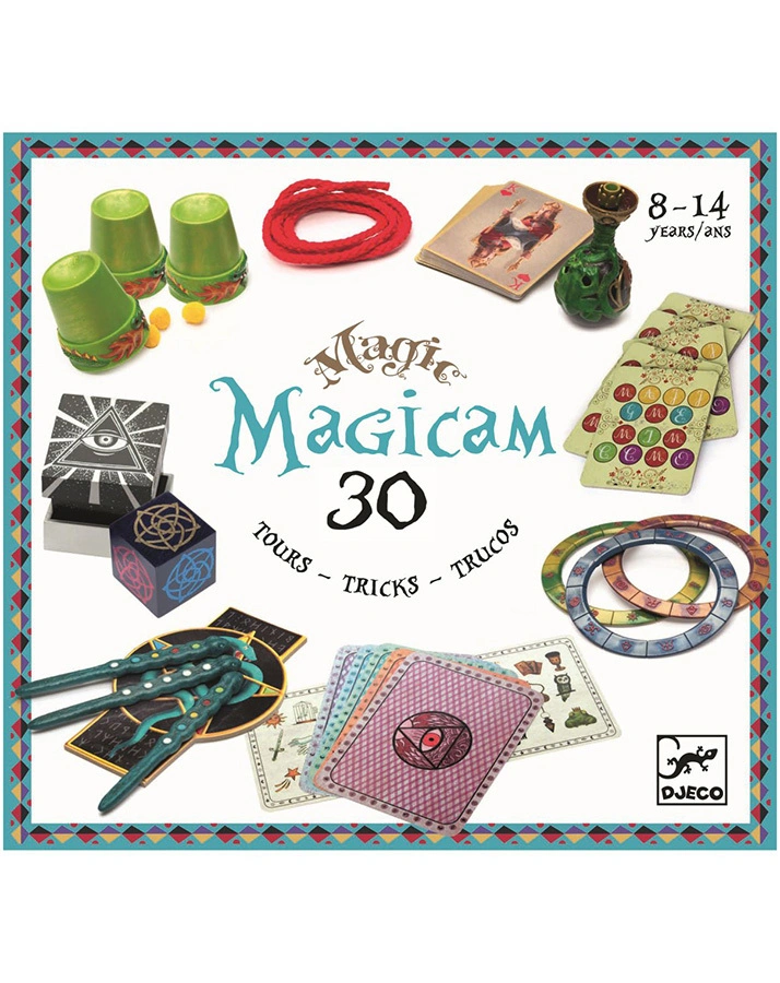 Zauberset MAGICAM für 30 Zaubertricks in bunt