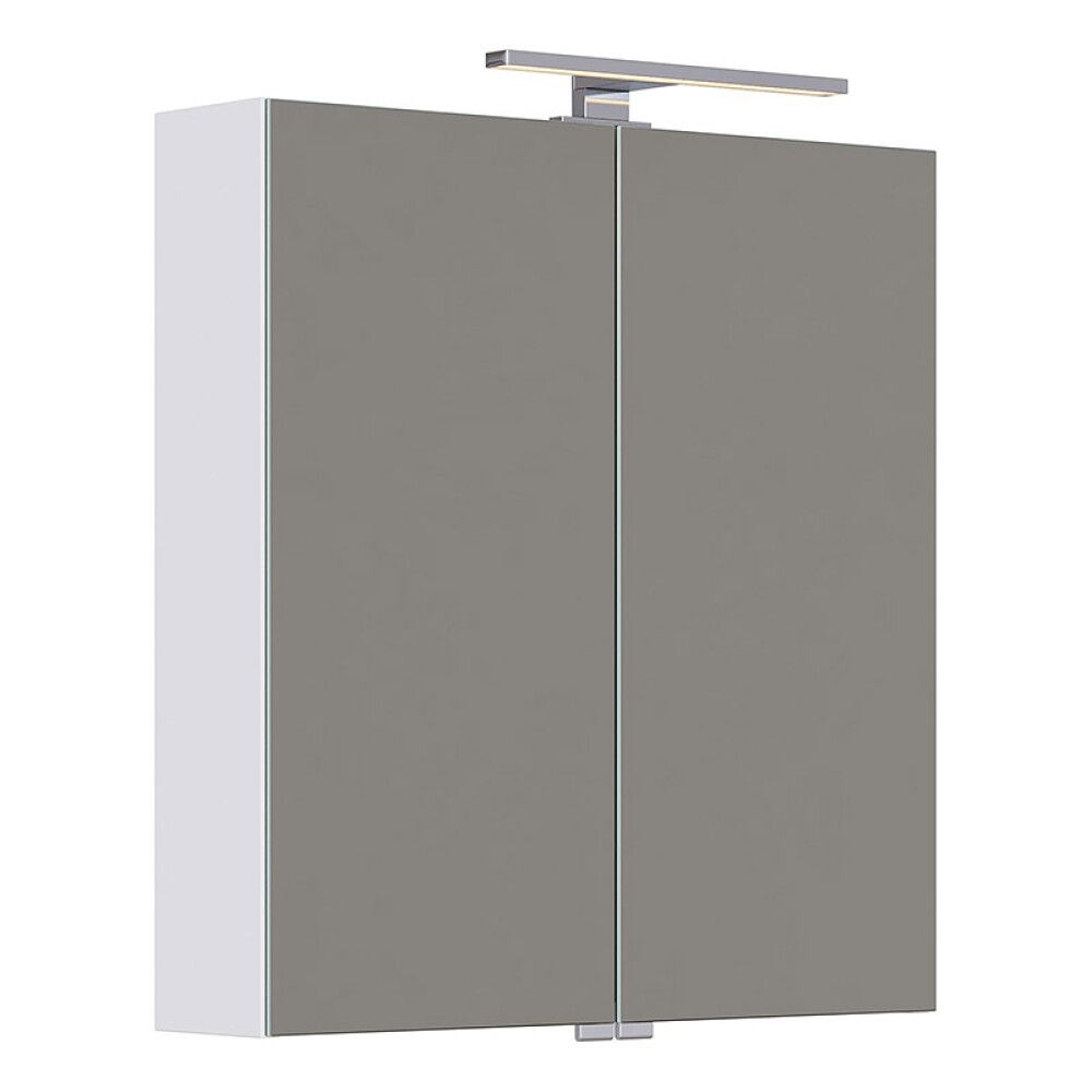 SPEILSKAP CAMARGUE FRI MED BELYSNING HVIT 60CM