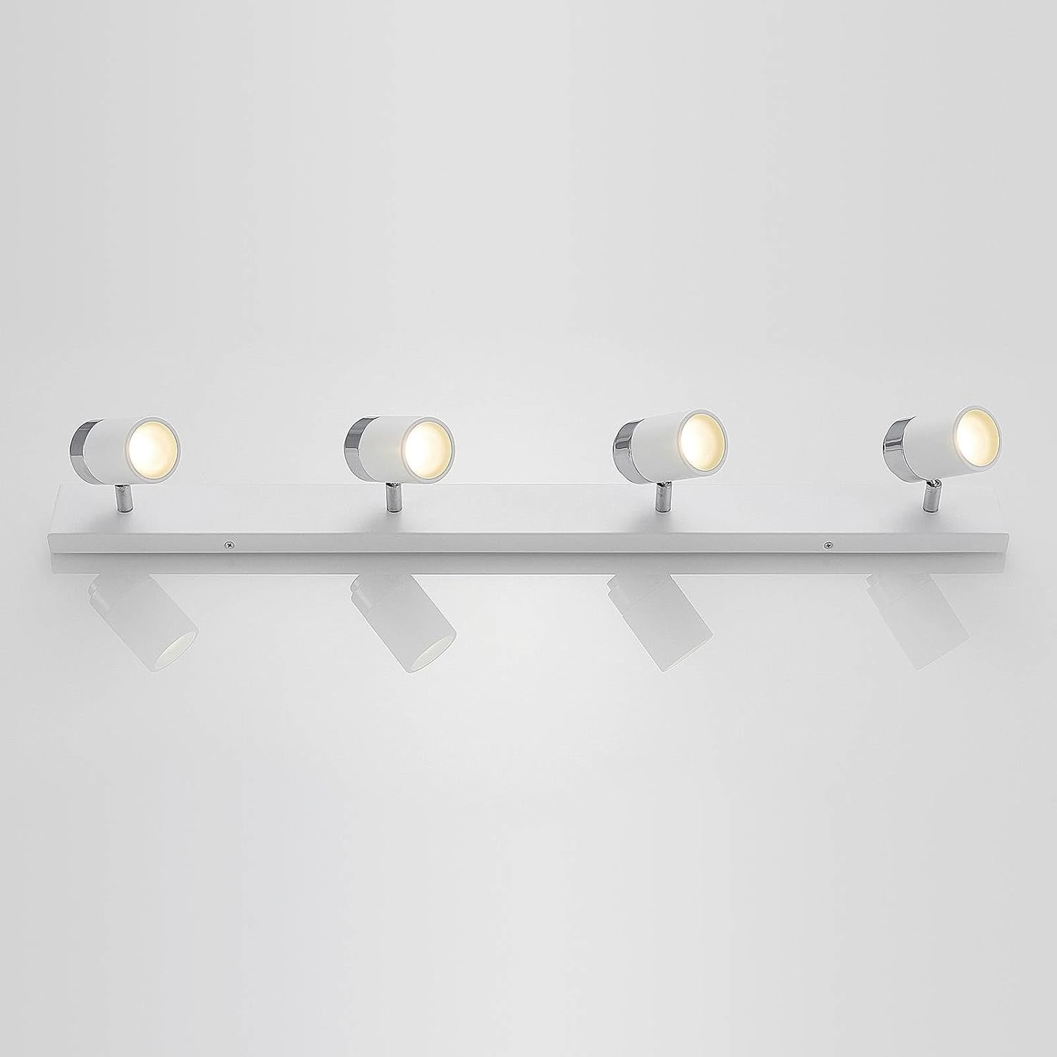 Lindby Strahler Kardo (Modern) in Weiß aus Metall (4 flammig, GU10) - Deckenlampe Deckenleuchte Lampe Spot Badezimmerleuchte