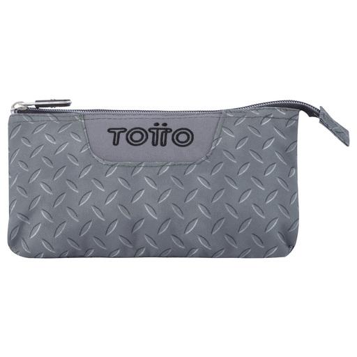 Estuche Escolar Totto 3 Compartimentos Metálico Tablero