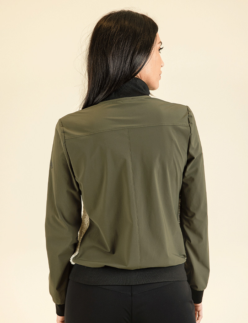 HBT GREEN PEAKS | BIMATIÈRE TOM VESTE FEMME KAKI