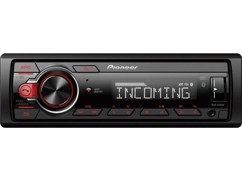 Pioneer Autoradio MVH-330DAB 1 DIN Pioneer MVH-330DAB Auto Media-Receiver Schwarz 200 W Bluetooth