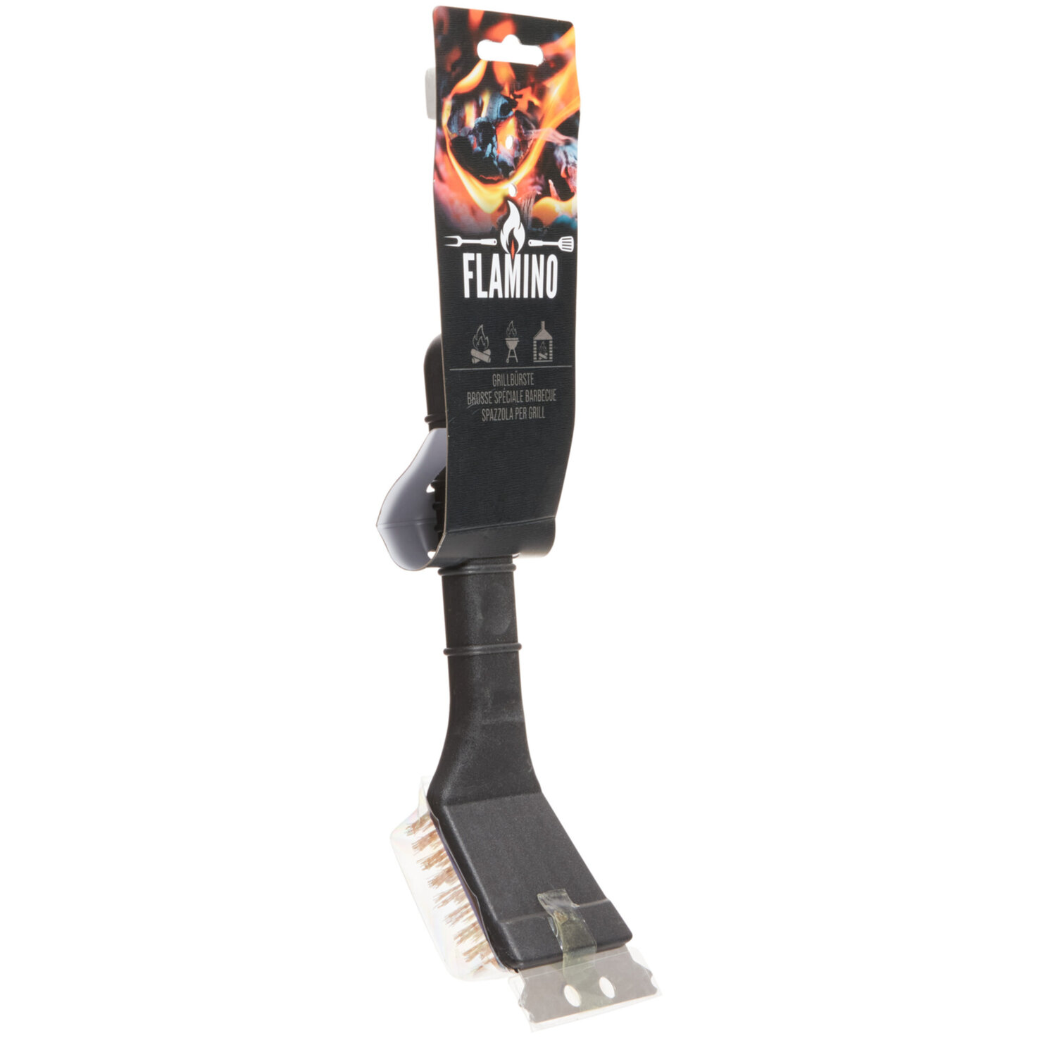 Flamino BBQ-Grillbürste Klein | 2 × 7 × 21.5 cm