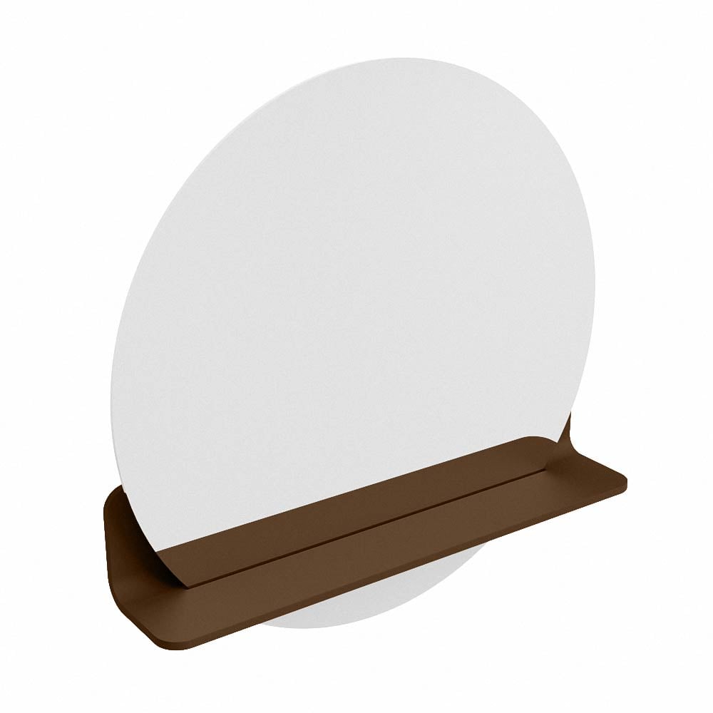 Mondiaz Spot spiegel rond Ø60cm met planchet rust