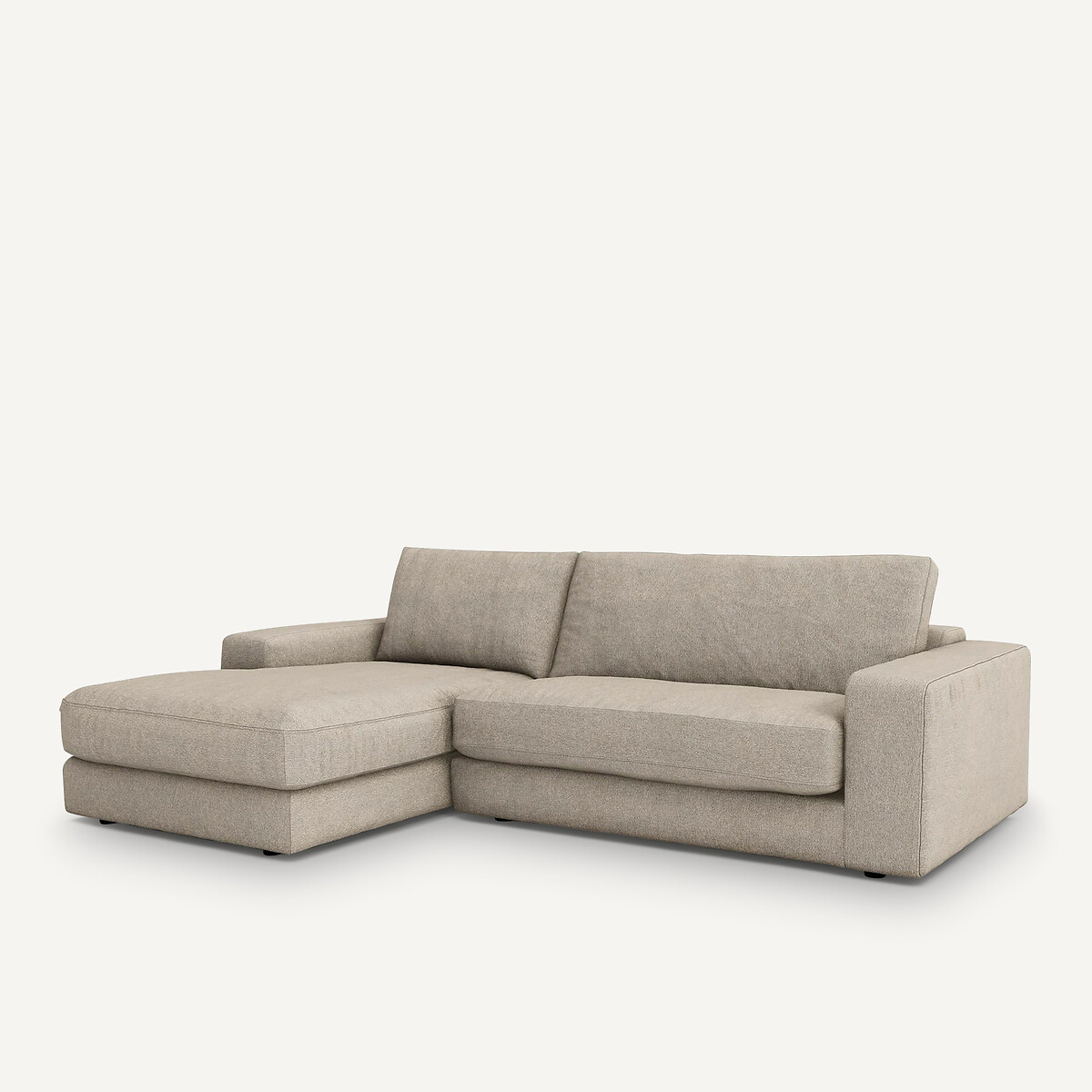 AM.PM<br>Sofá de canto, viscose/linho texturizado, Skander