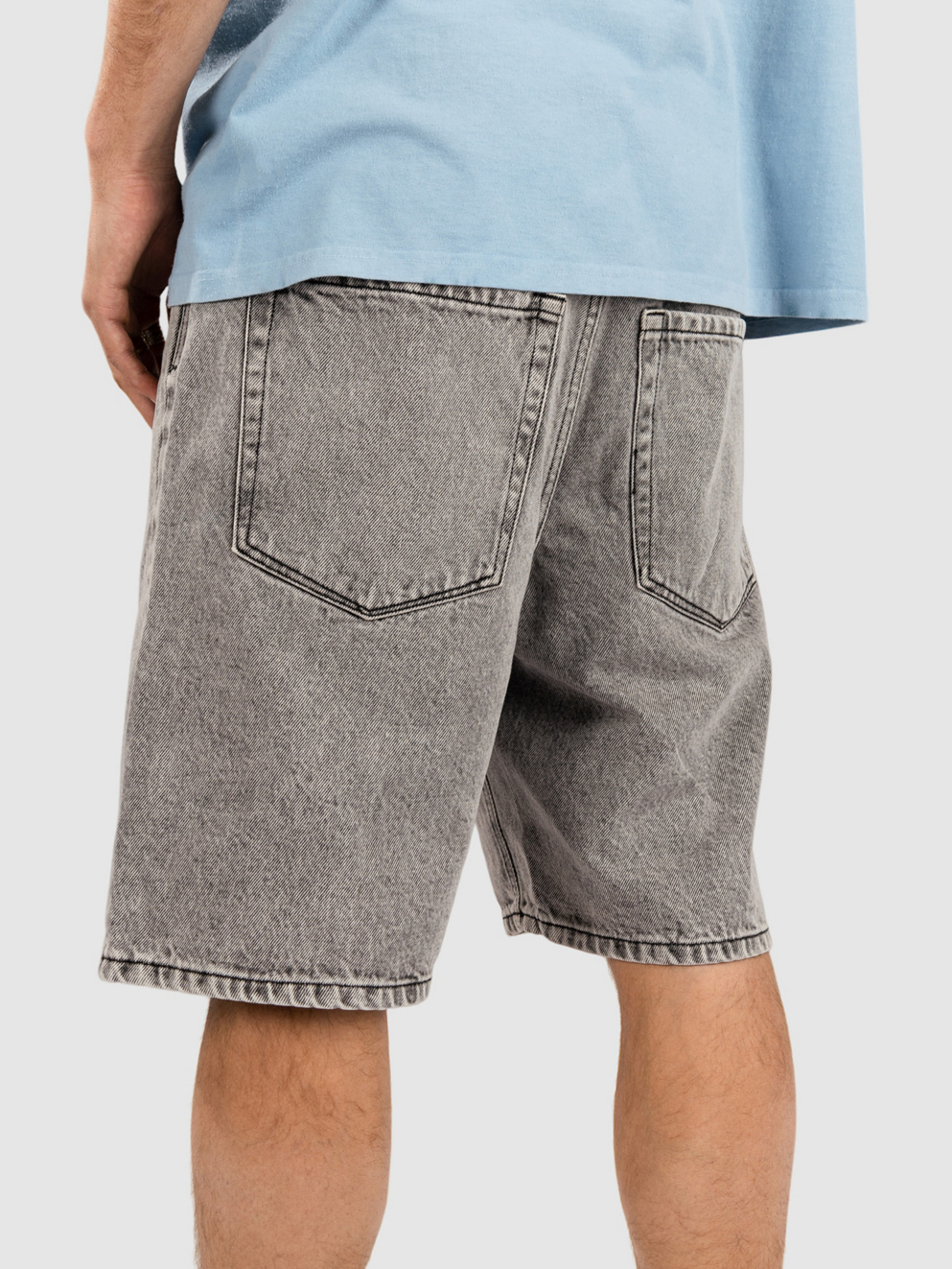 Empyre Loose Fit Sk8 Short Denim Shorts scramble gray