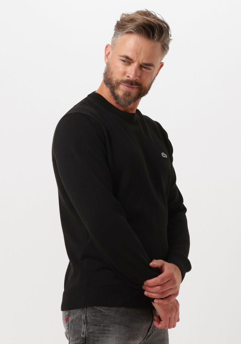 LACOSTE zwarte lacoste trui 1ha1 men sweater