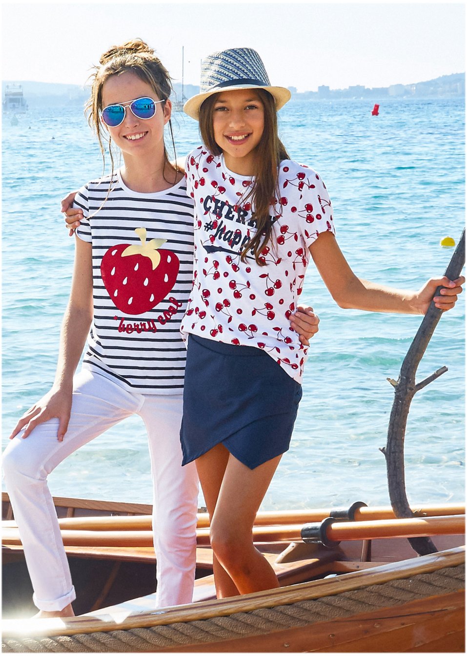 Lot de 2 T-shirts fille