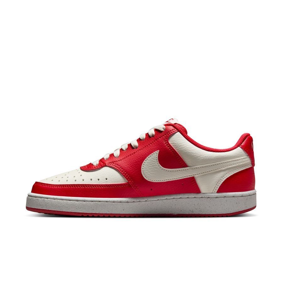 Nike Chaussures Court Vision Low Next Nature - Rouge/Blanc Cassé Femme