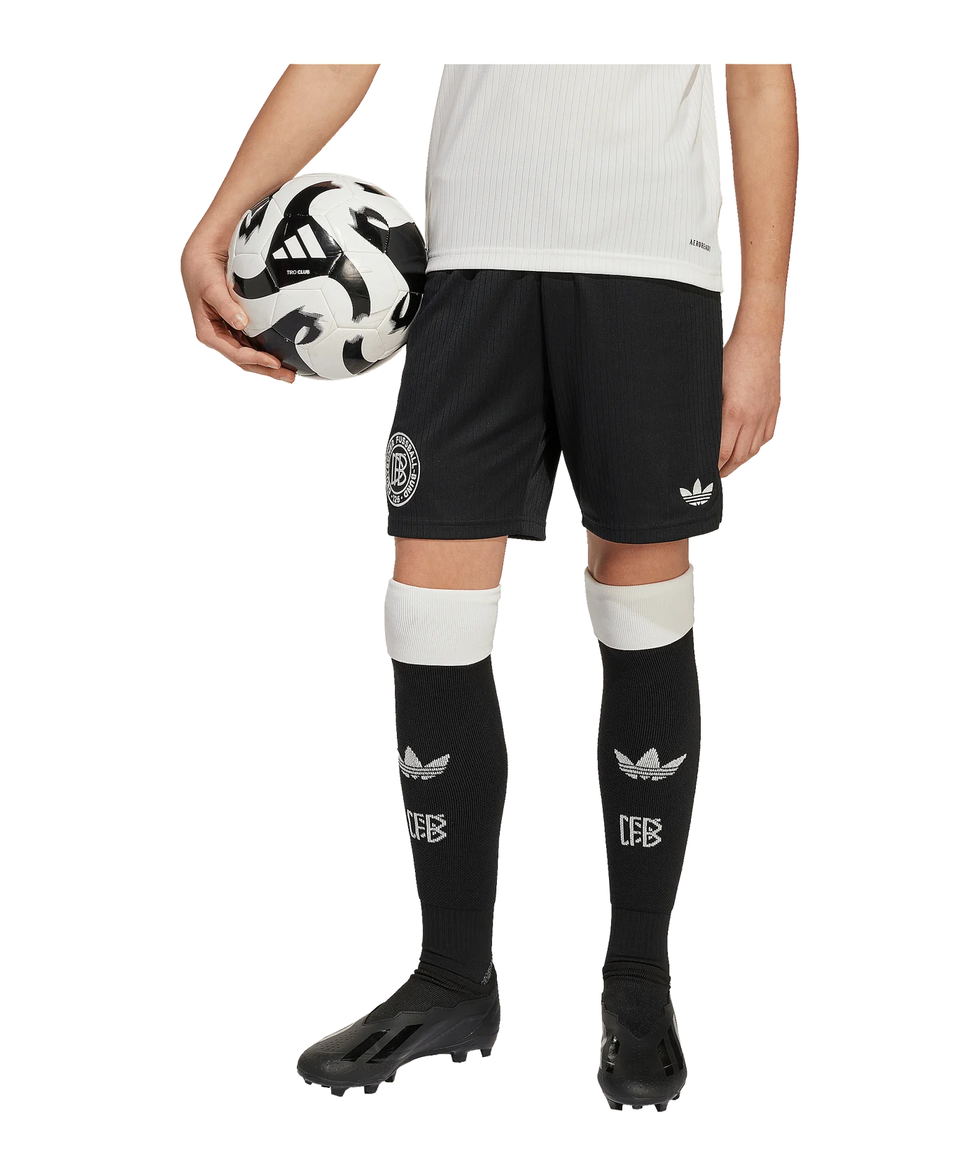 adidas DFB Deutschland 125th Anniversary Short Kids Schwarz