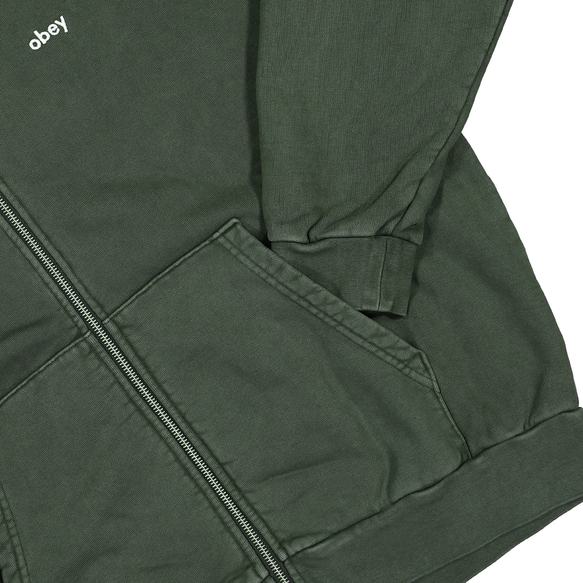 Obey<br>Lowercase Pigment Zip Hoodie