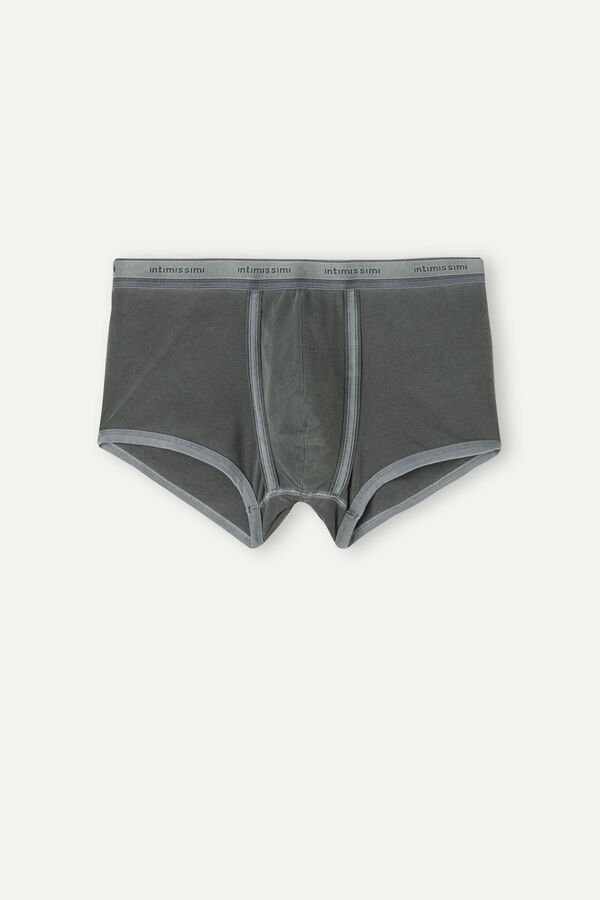 Cuecas boxer tingidas em peça com elastano e algodão Supima®