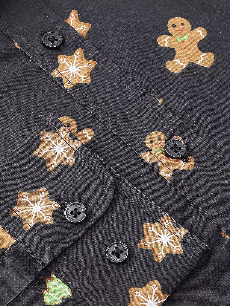 ONLY & SONS Hemd Slim Fit  ONSALF XMAS dunkelblau