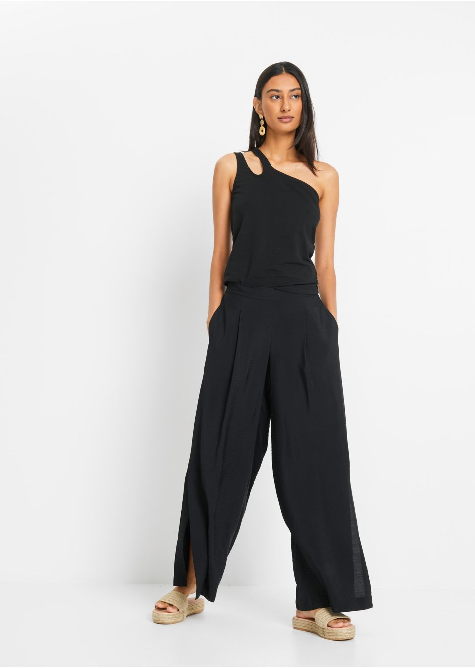 Pantalon à jambes larges