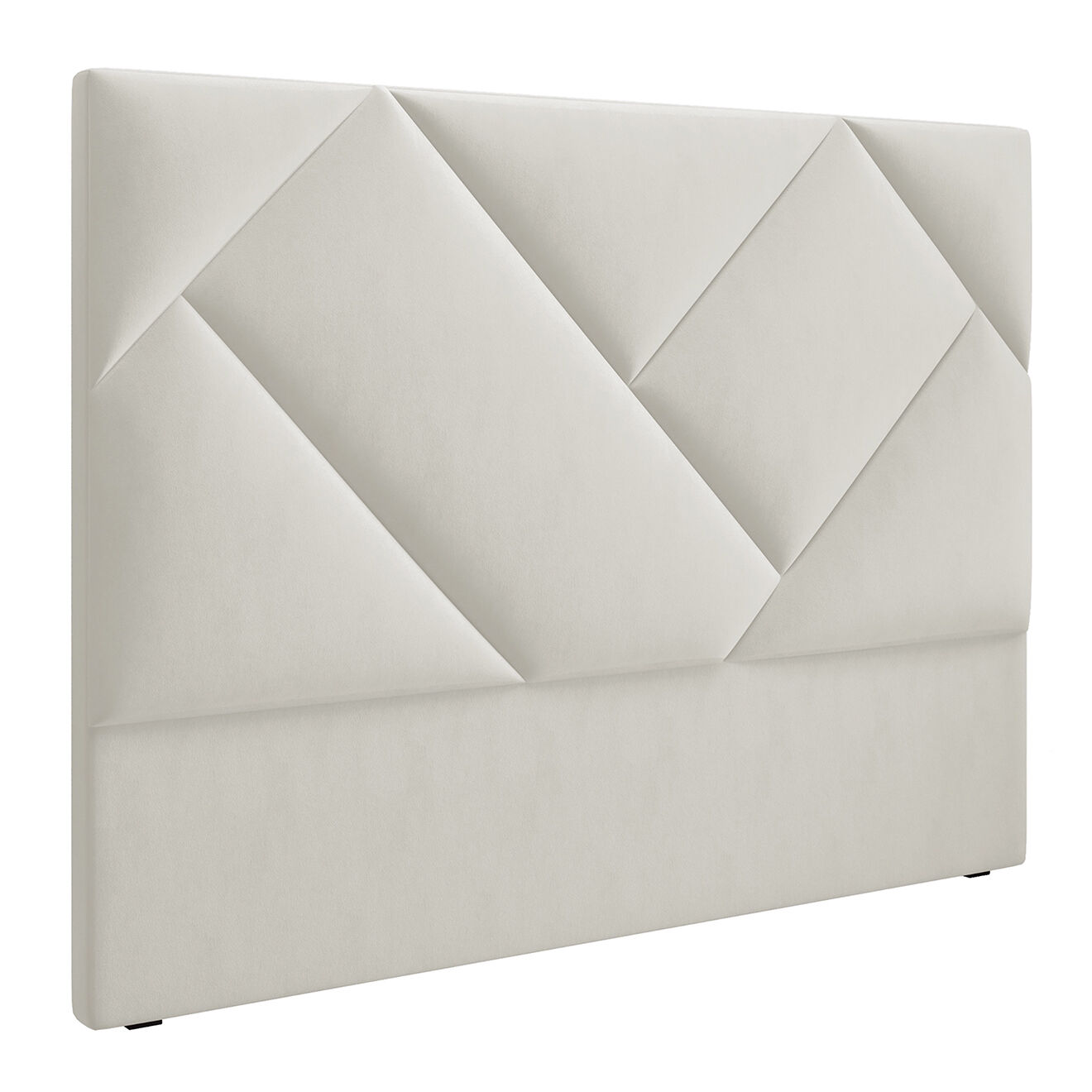 Intérieurs 86 Tête de Lit en Velours Haussmann beige - 180 cm