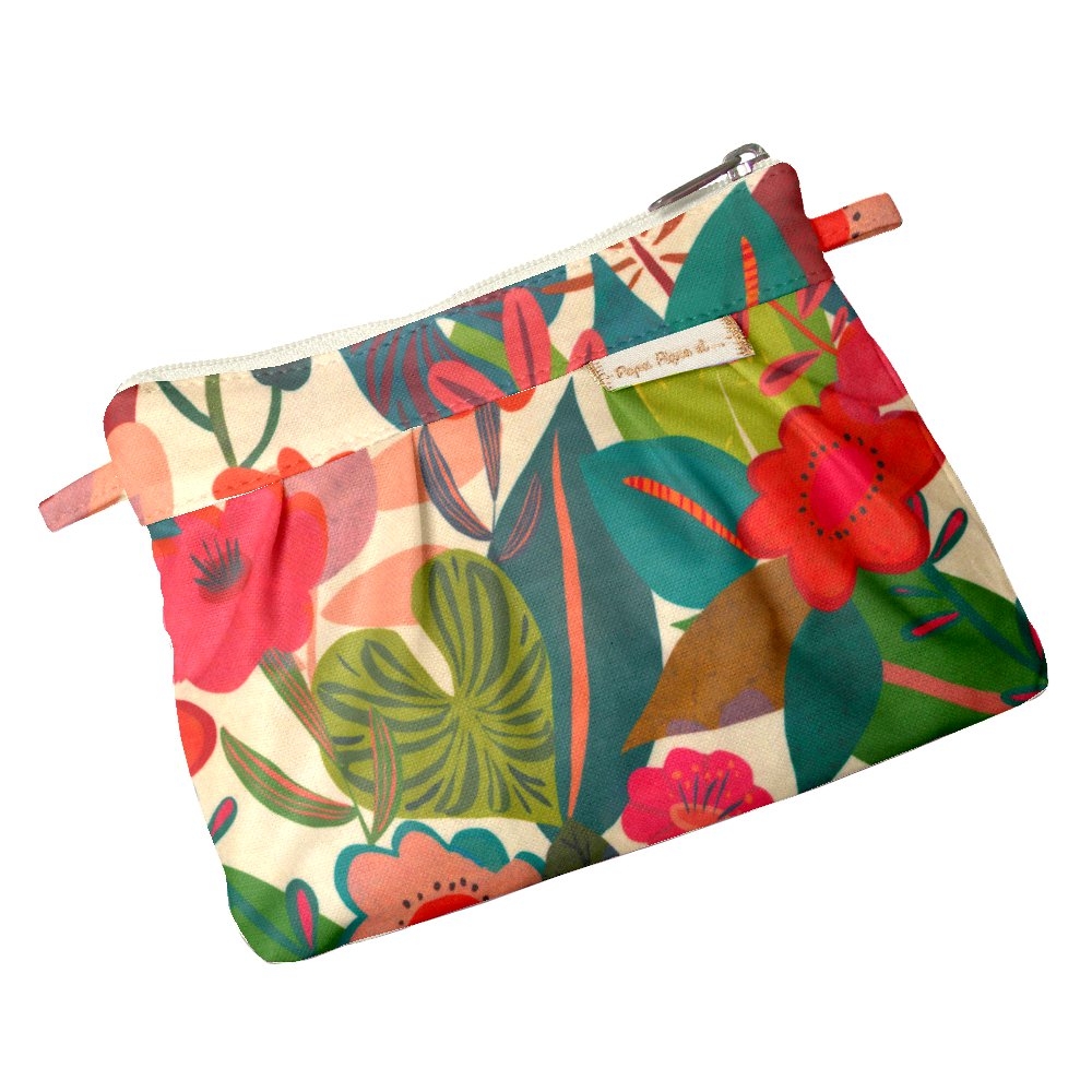Mini Pochette Plissée Fleurs Des Iles