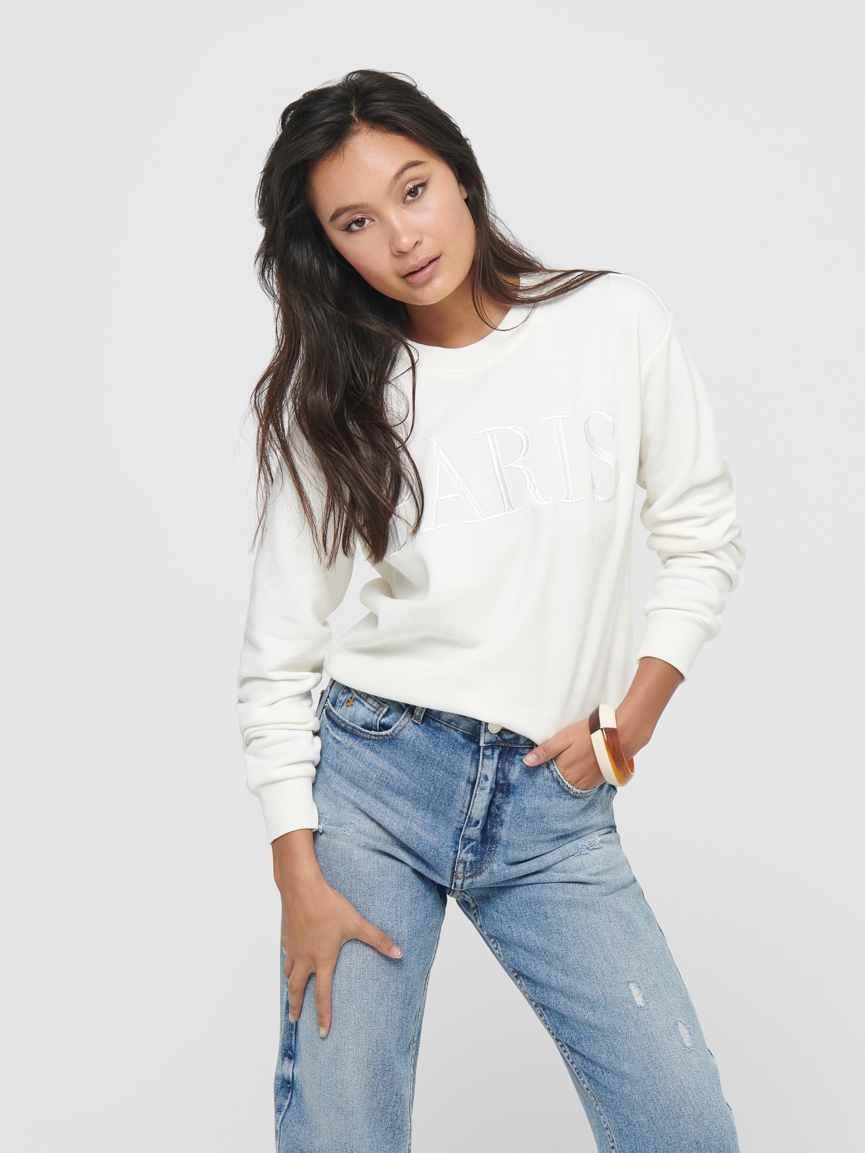 JDYPARIS Sweatshirt Cloud Dancer