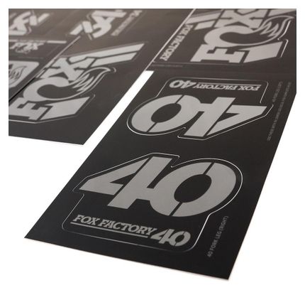 Kit Stickers Fox Racing Shox Heritage Noir Stealth