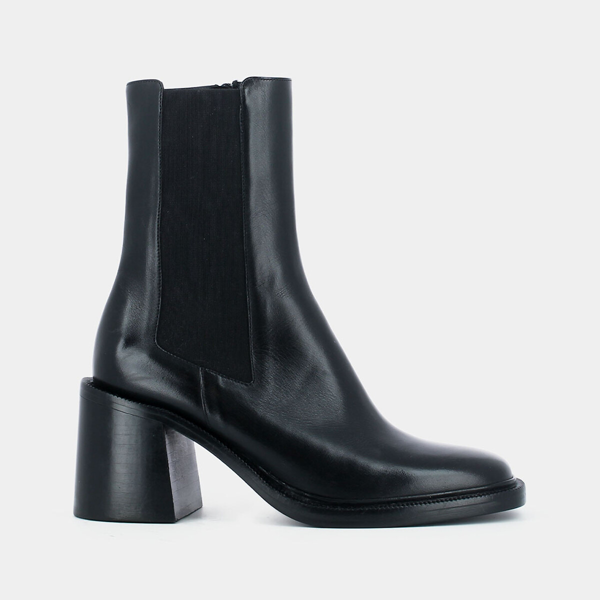 JONAK<br>Botas de tornozelo em couro Danube com elástico