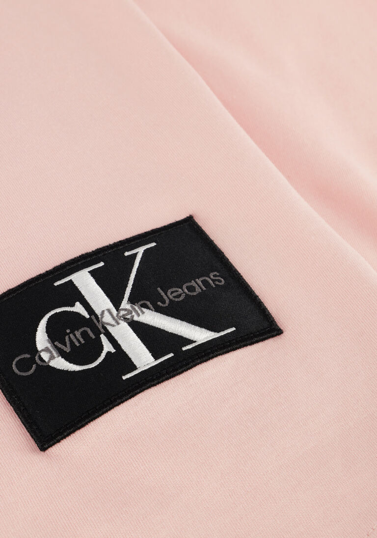 CALVIN KLEIN lichtroze calvin klein t-shirt badge turn up sleeve