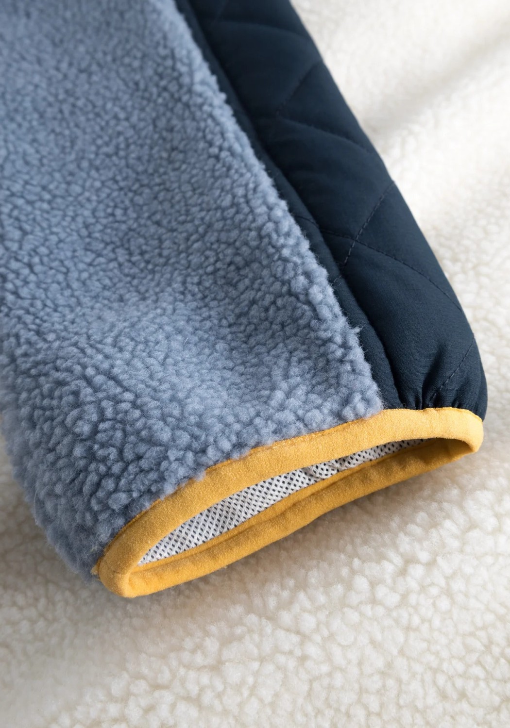 Knowledge Cotton Apparel Fleecejacke Teddy Zip Sweat Egret