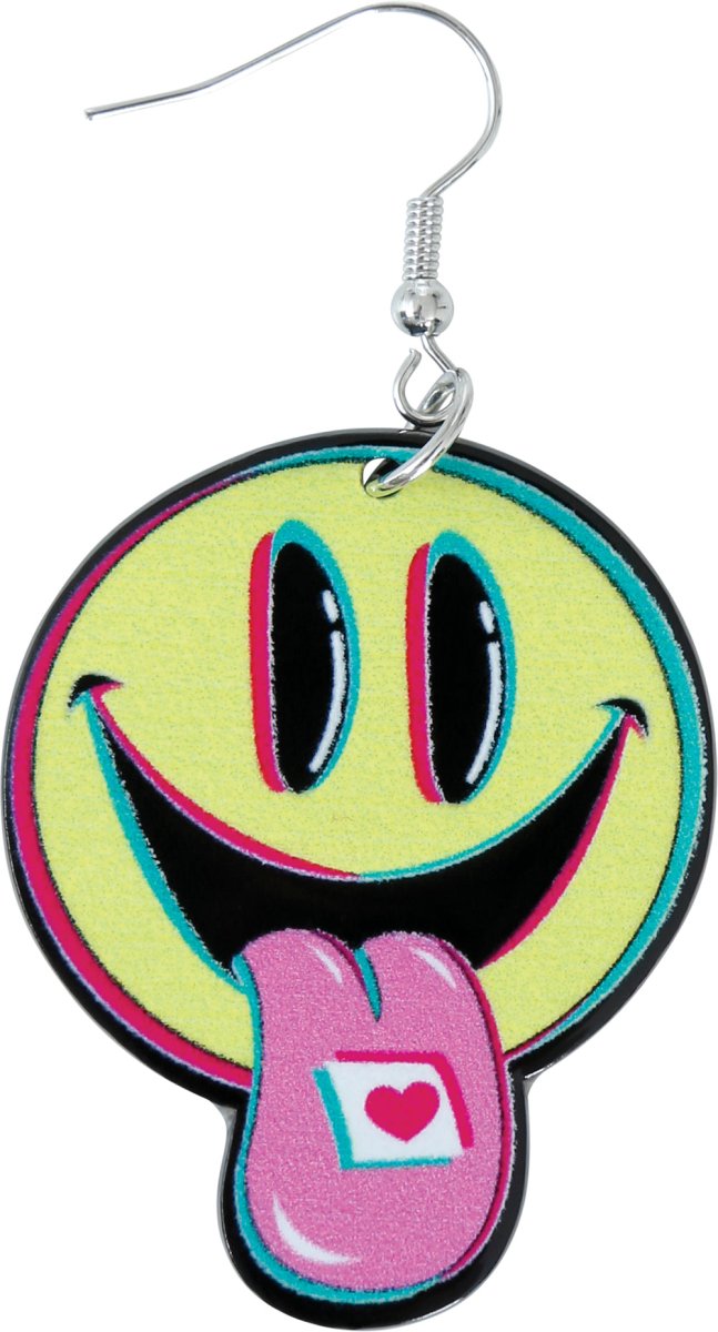 Smiley Oorbellen 2st