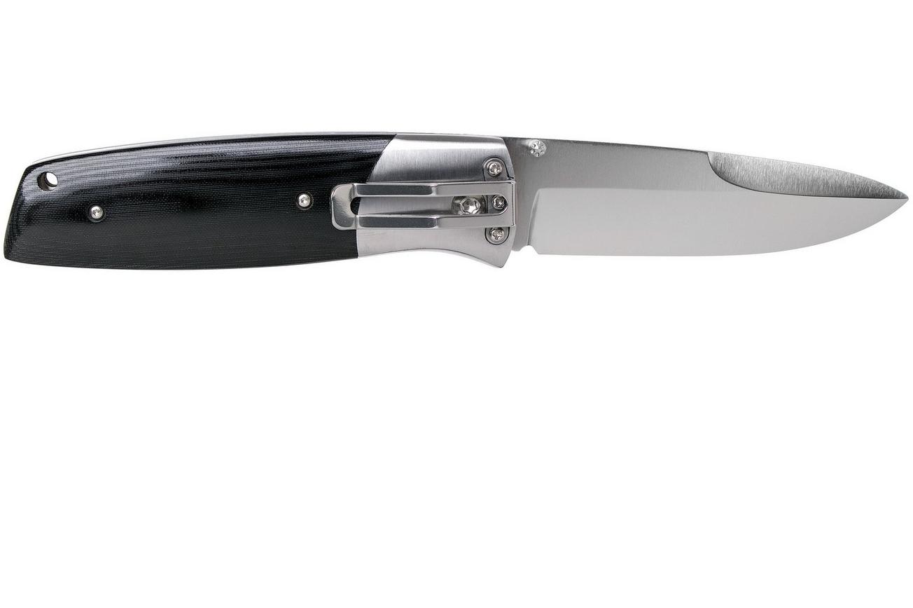 Fällkniven PXL Black Micarta PXLbm Elmax, Convex zakmes