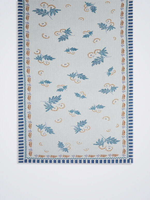 Lenço estampado - Azul
