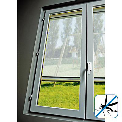 Moustiquaire de fenêtre en PVC blanc 125 x h.150 cm