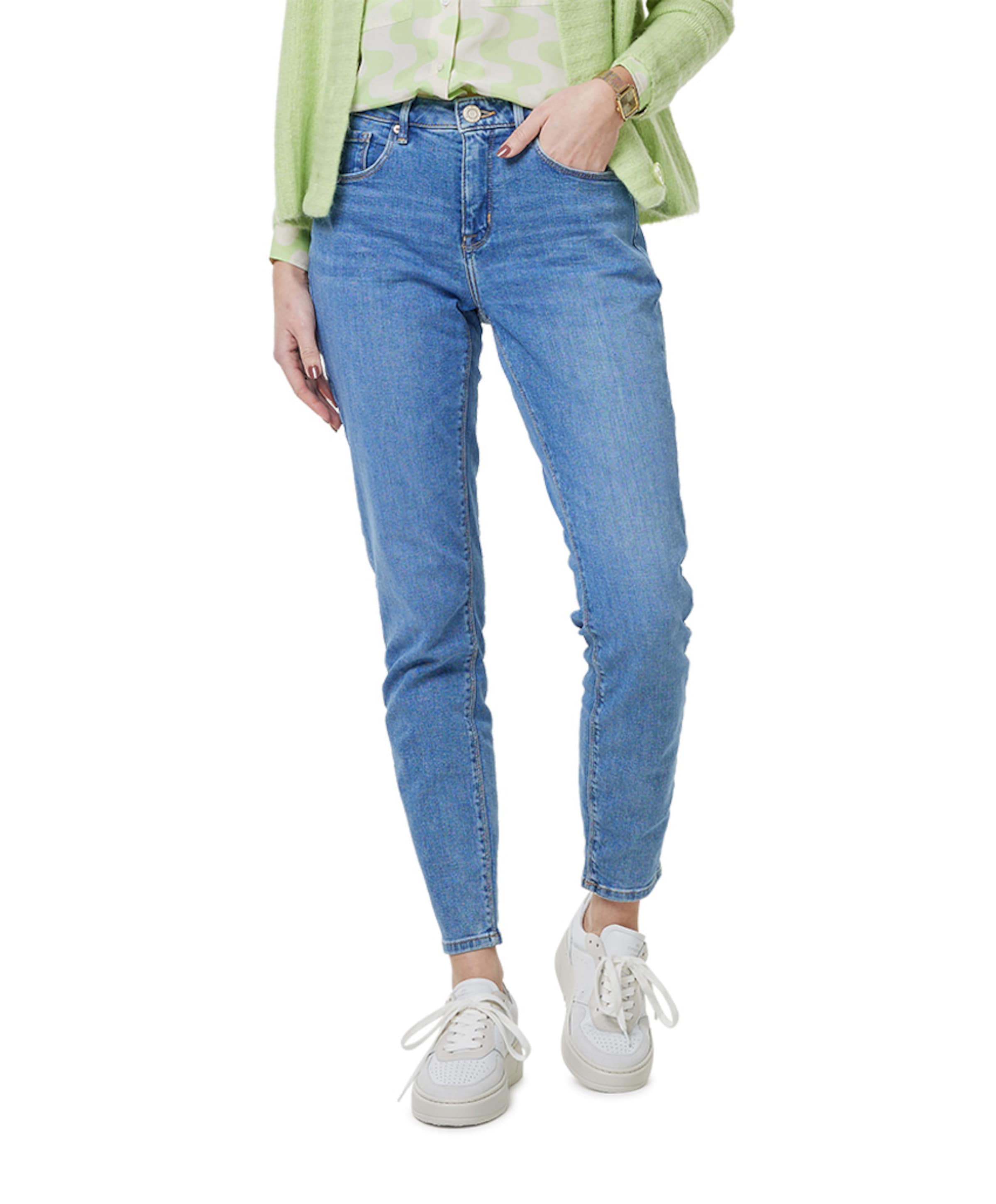 OPUS Elma ocean blue dames jeans blauw
