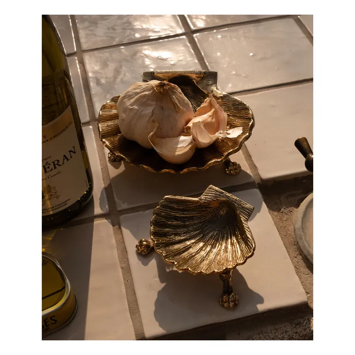 Doing Goods Vide poche coquillage en laiton Scarlett | Doré