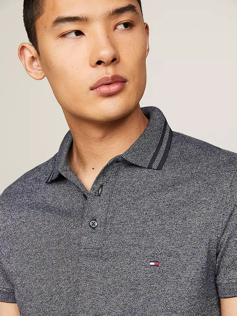 TOMMY HILFIGER Poloshirt Slim Fit grau