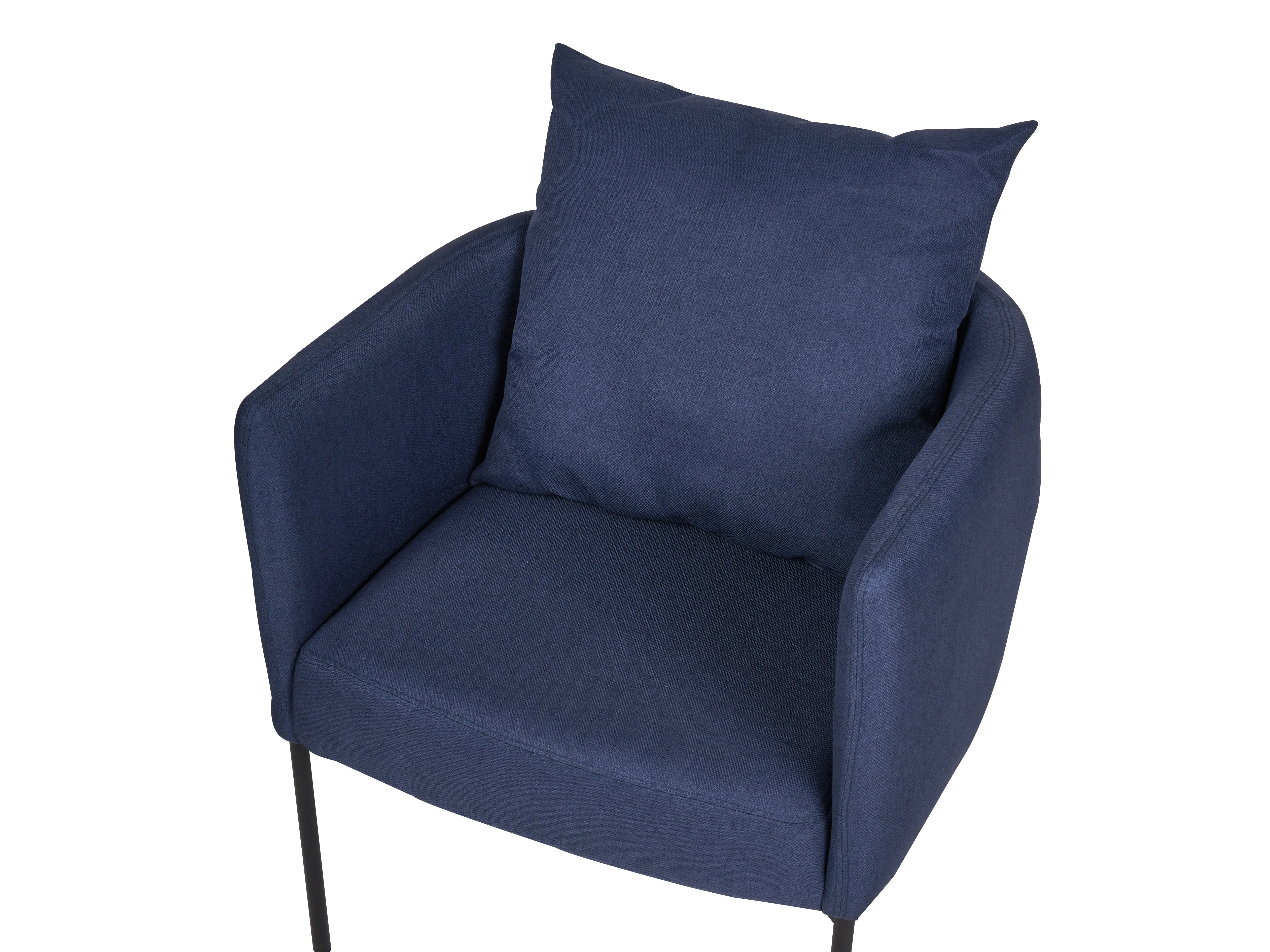 Bankenset 5-zits MALMOS Kunstlinnen Kunstleer Donkerblauw