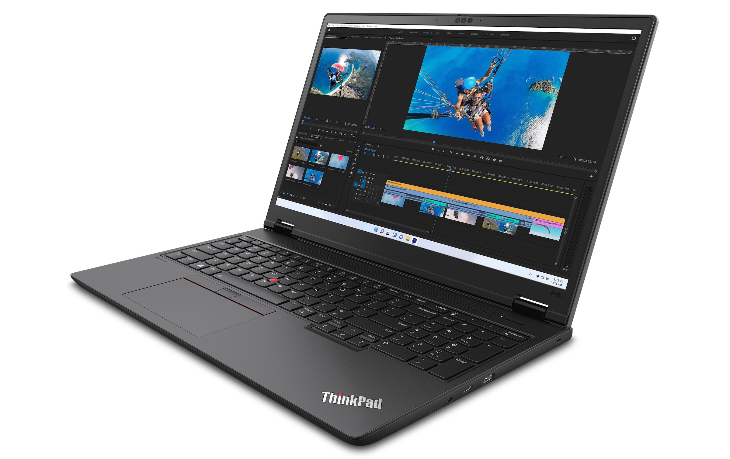 Lenovo Notebook »ThinkPad P16 Gen. 2« 40,48 cm / 16 ″ Intel Core i7 1.000 GB SSD