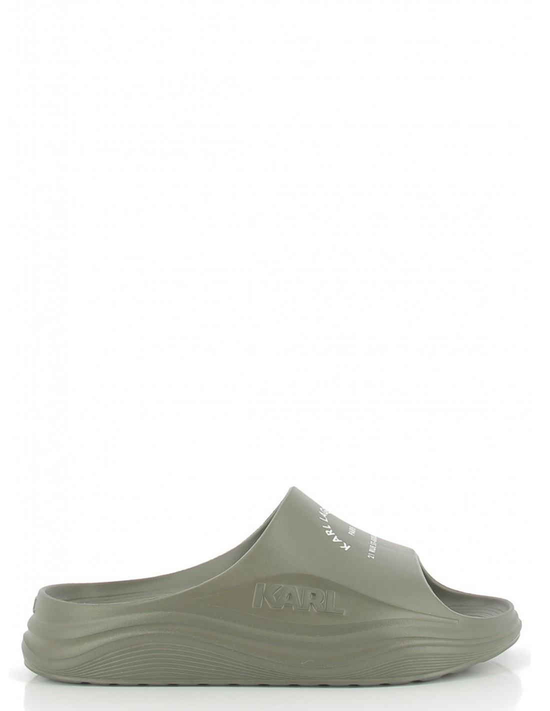 karl lagerfeld Claquettes homme skoona maison karl slide kaki