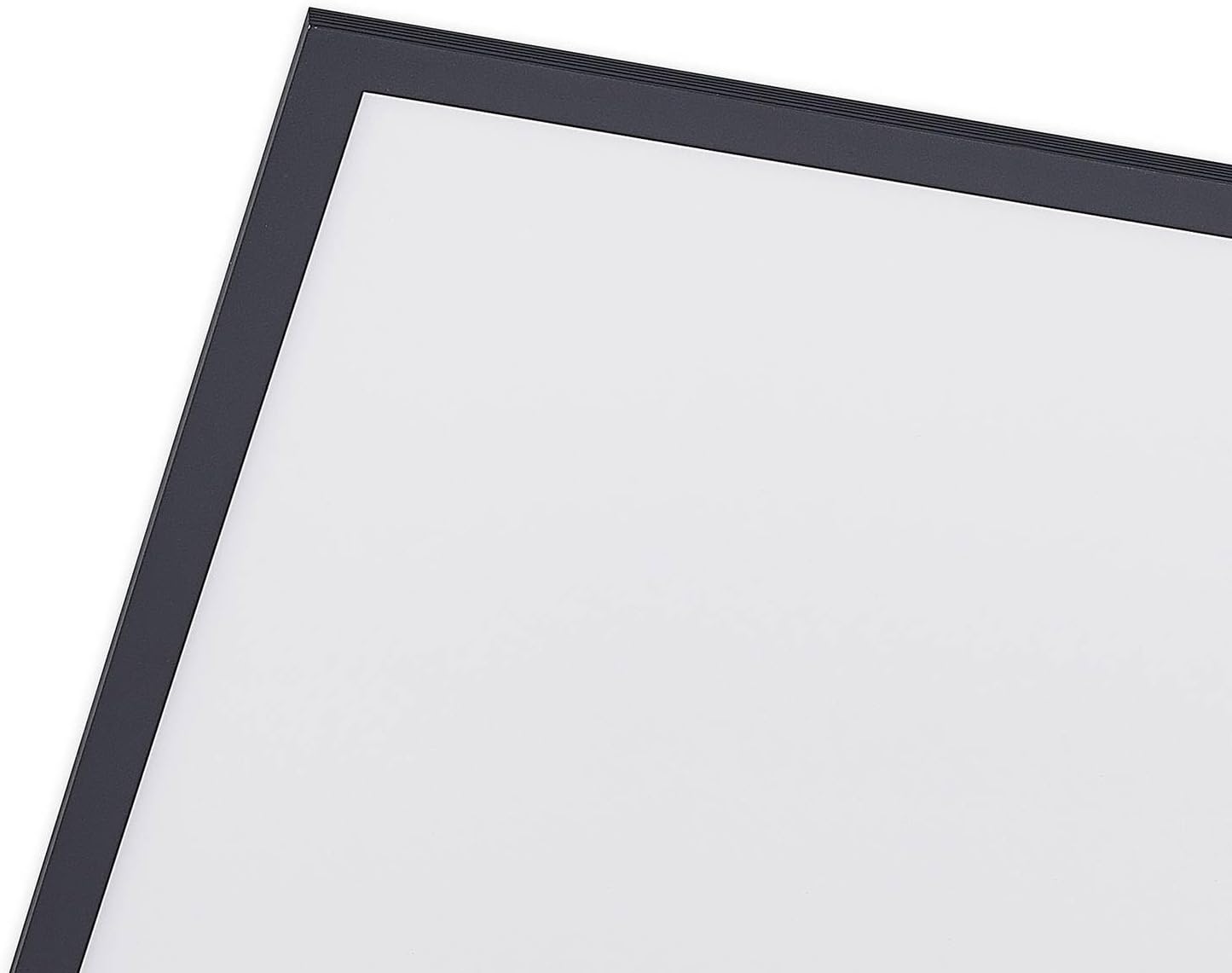 Lindby LED Panel Nelios (Modern) in Schwarz aus Aluminium (1 flammig,) - Bürolampe Deckenlampe Deckenleuchte Lampe Wohnzimmerleuchte