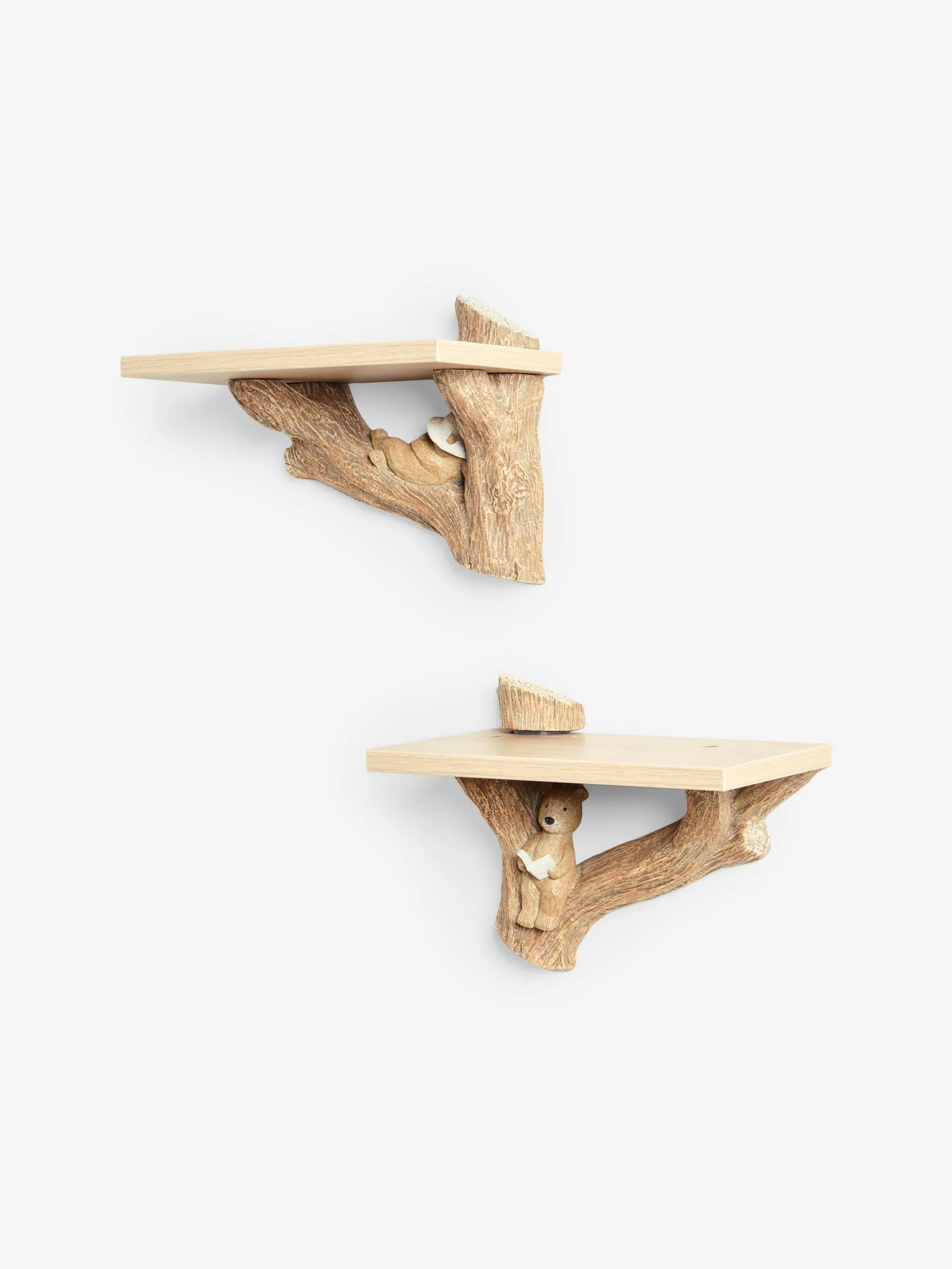 Set of 2 Bertie Bear Display Shelves