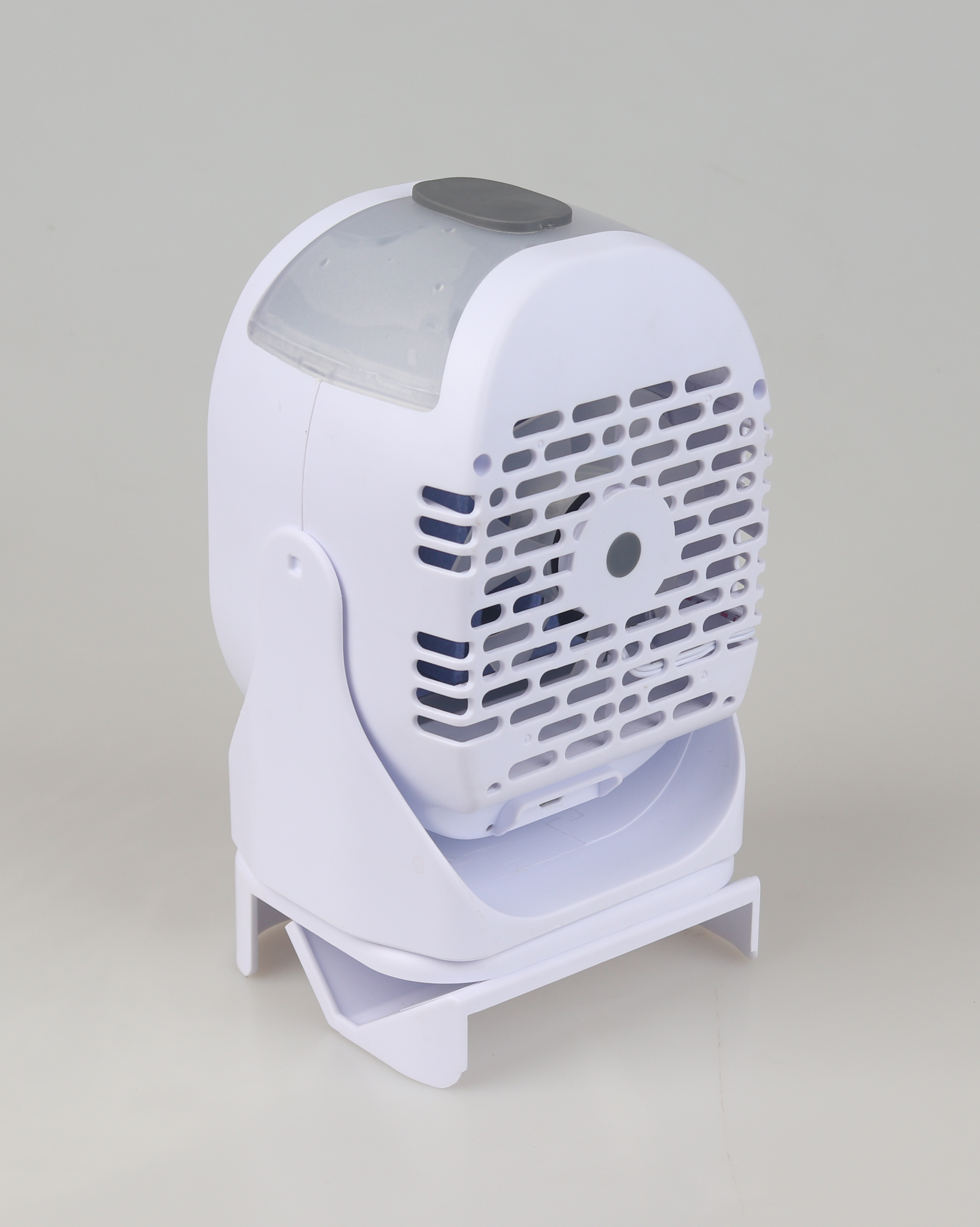 (196x117mm) 3in1 Power Cooler Mini Klima Anlage Kabelloser Luft Kühler / Luftbefeuchter / Aroma Diffuser (VHGVACIND0445) - Weiss / Grau