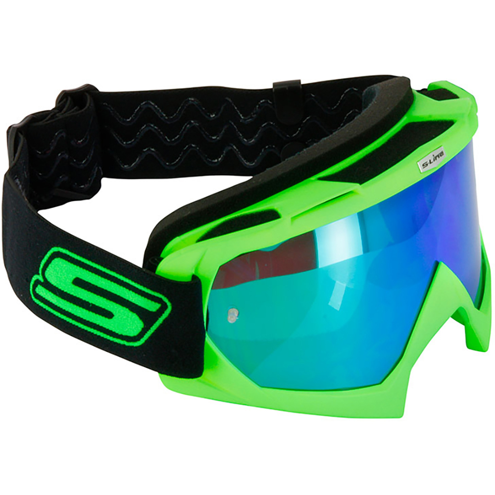 S-Line - Masque Eco Iridium Gogglecros 29/35 Vert fluo / Noir