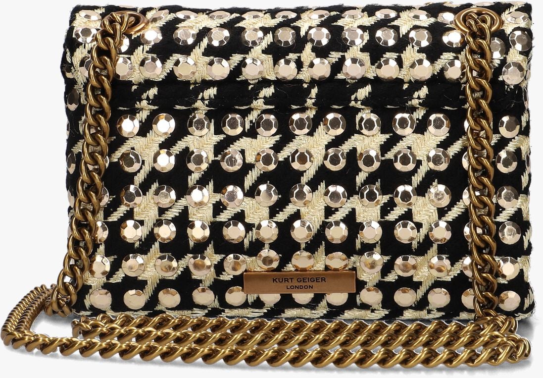 KURT GEIGER LONDON zwarte kurt geiger london schoudertas mini kensington studs