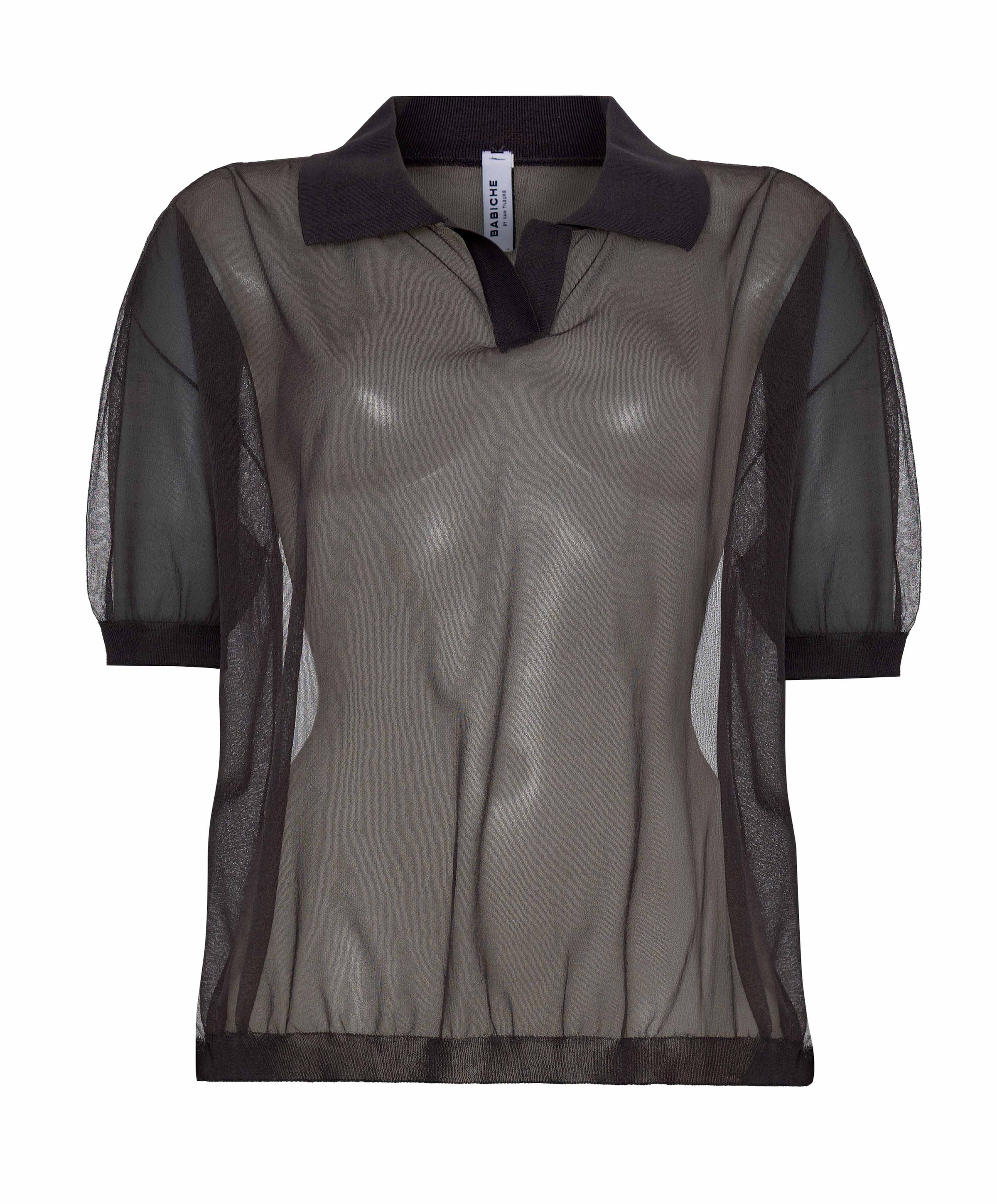 Babiche Dames polo zwart