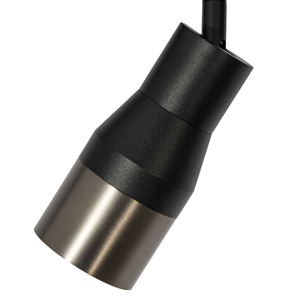 Moderne spot zwart met gunmetal voor railsysteem 1-fase GU10 50mm  - Iconic Kohua