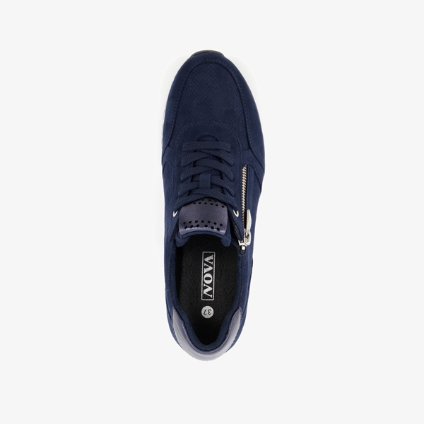Nova dames sneakers met rits en veters