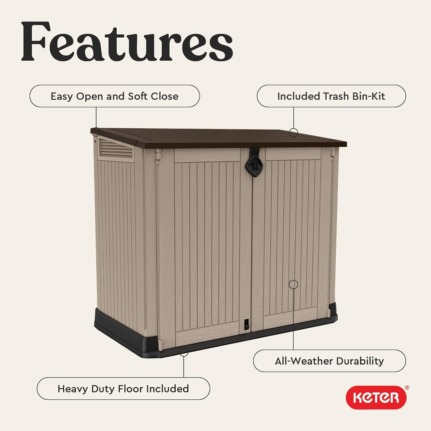 Keter Store it Out Midi, 132x71,5x113,5 cm