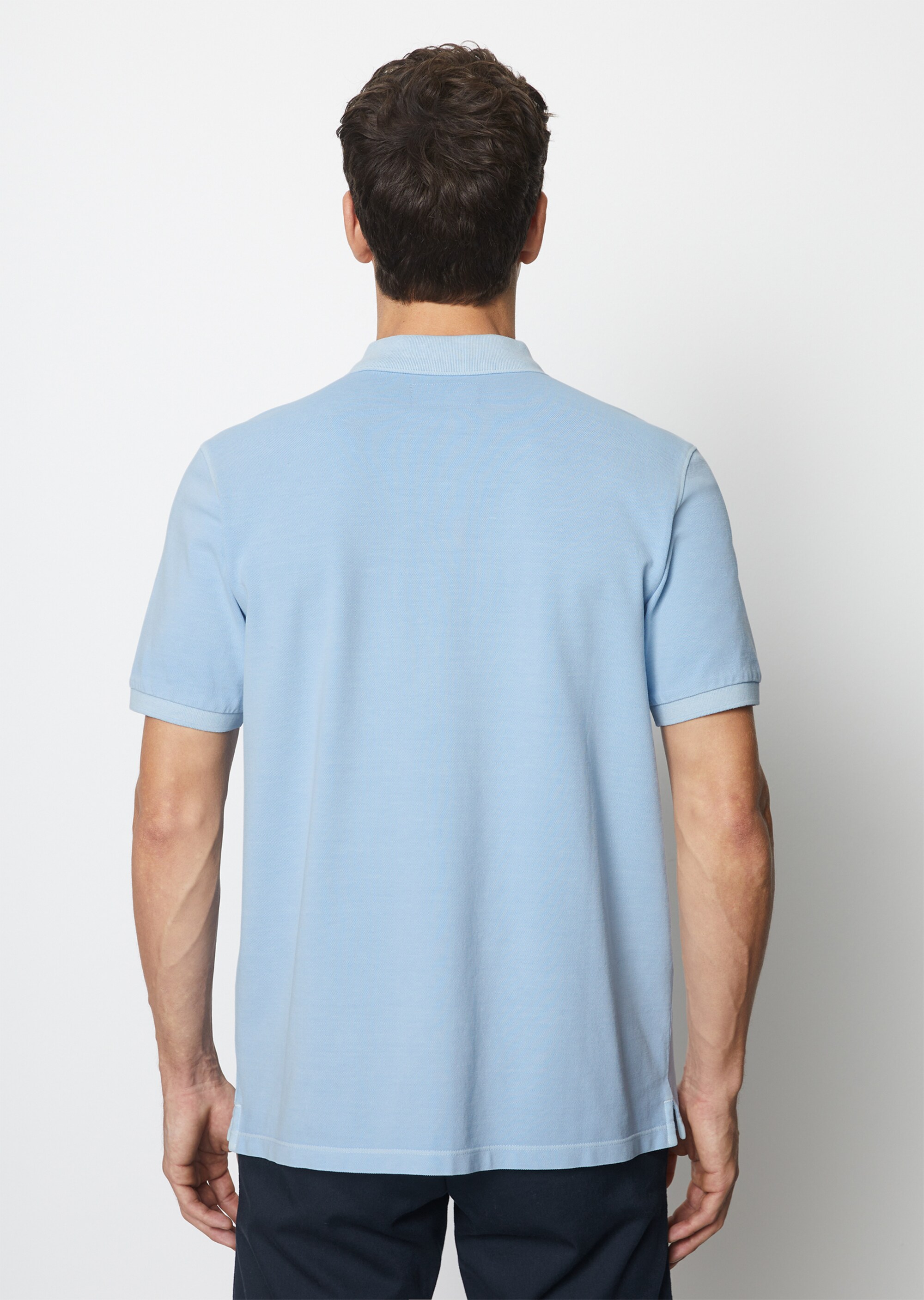 Kurzarm-Poloshirt Piqué regular aus Bio-Baumwolle