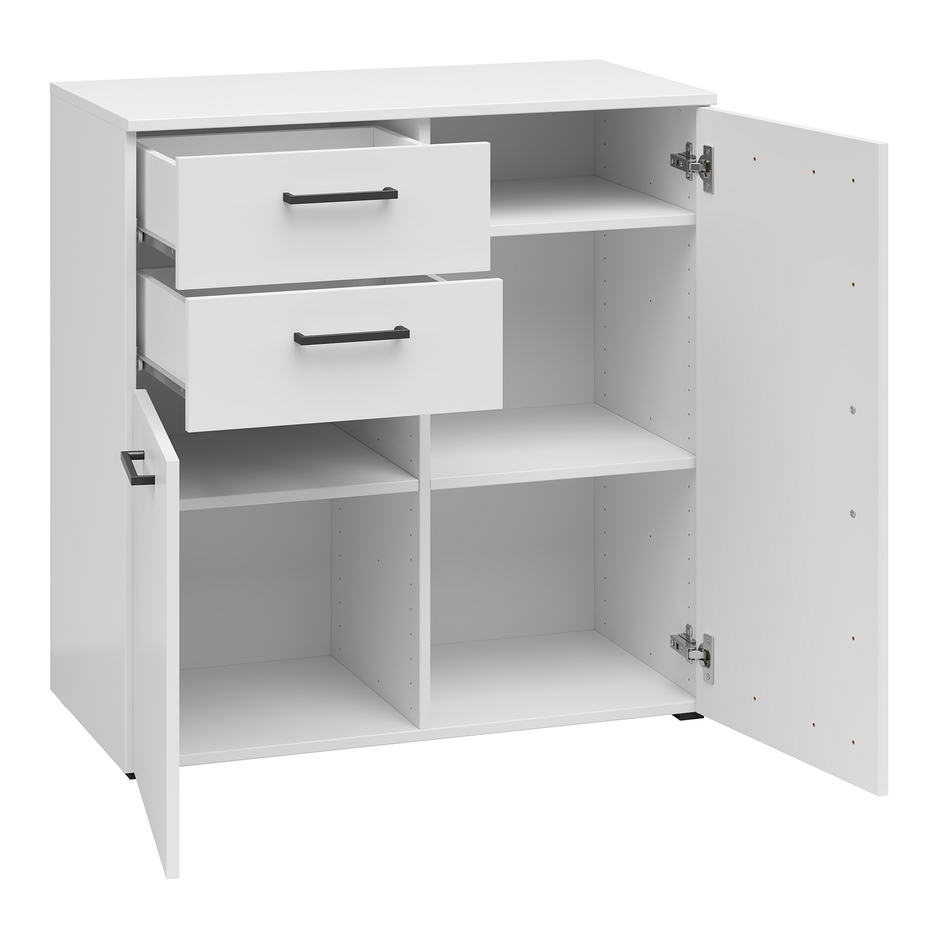 Kommode - weiß - 80 cm breit